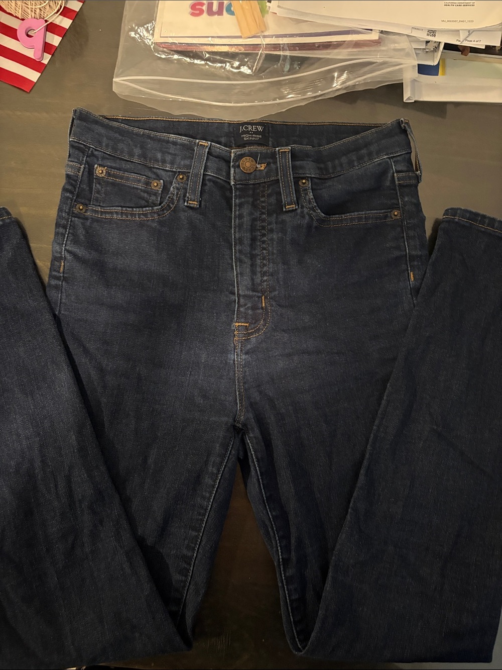 J. Crew Slim-Straight Men's Jeans in Dark Indigo